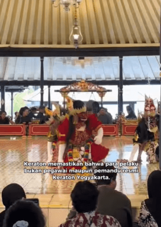 Keraton memastikan bahwa para pelaku bukan pegawai maupun pemandu resmi Keraton Yogyakarta.